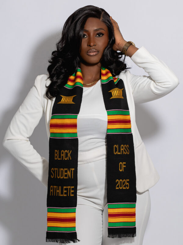 BLACK STUDENT ATHLETE KENTE STOLE